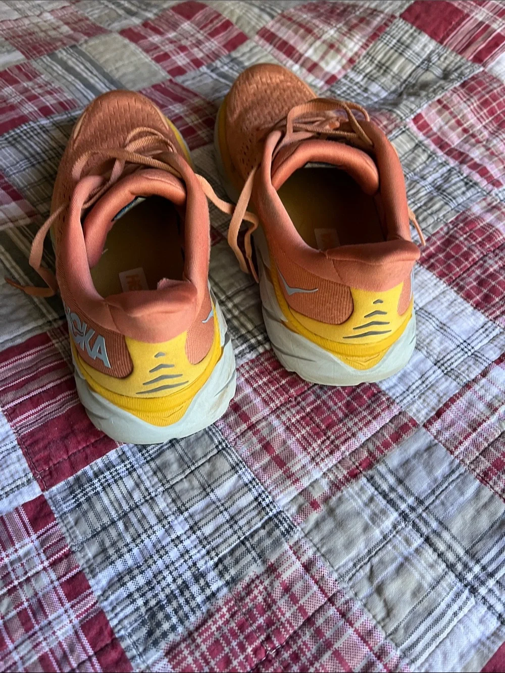 Hoka Orange and Yellow Women's Running Shoes